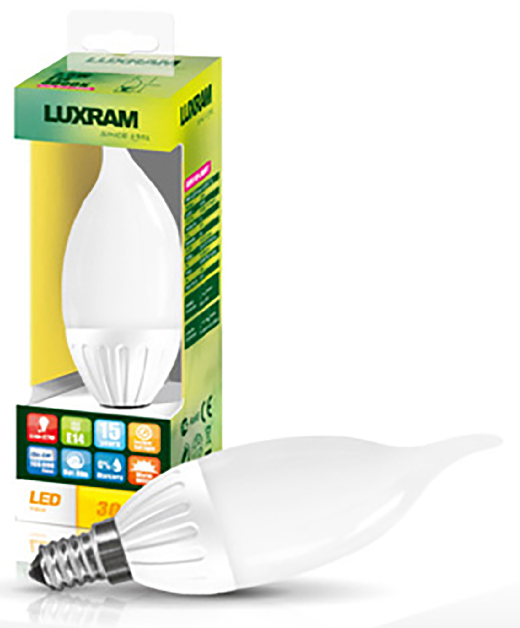 Value LED LED Lamps Luxram Decorative Candle